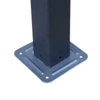 Gazebo Pergola da Giardino 3x3m Decorabile con Rampicanti in Metallo Nero