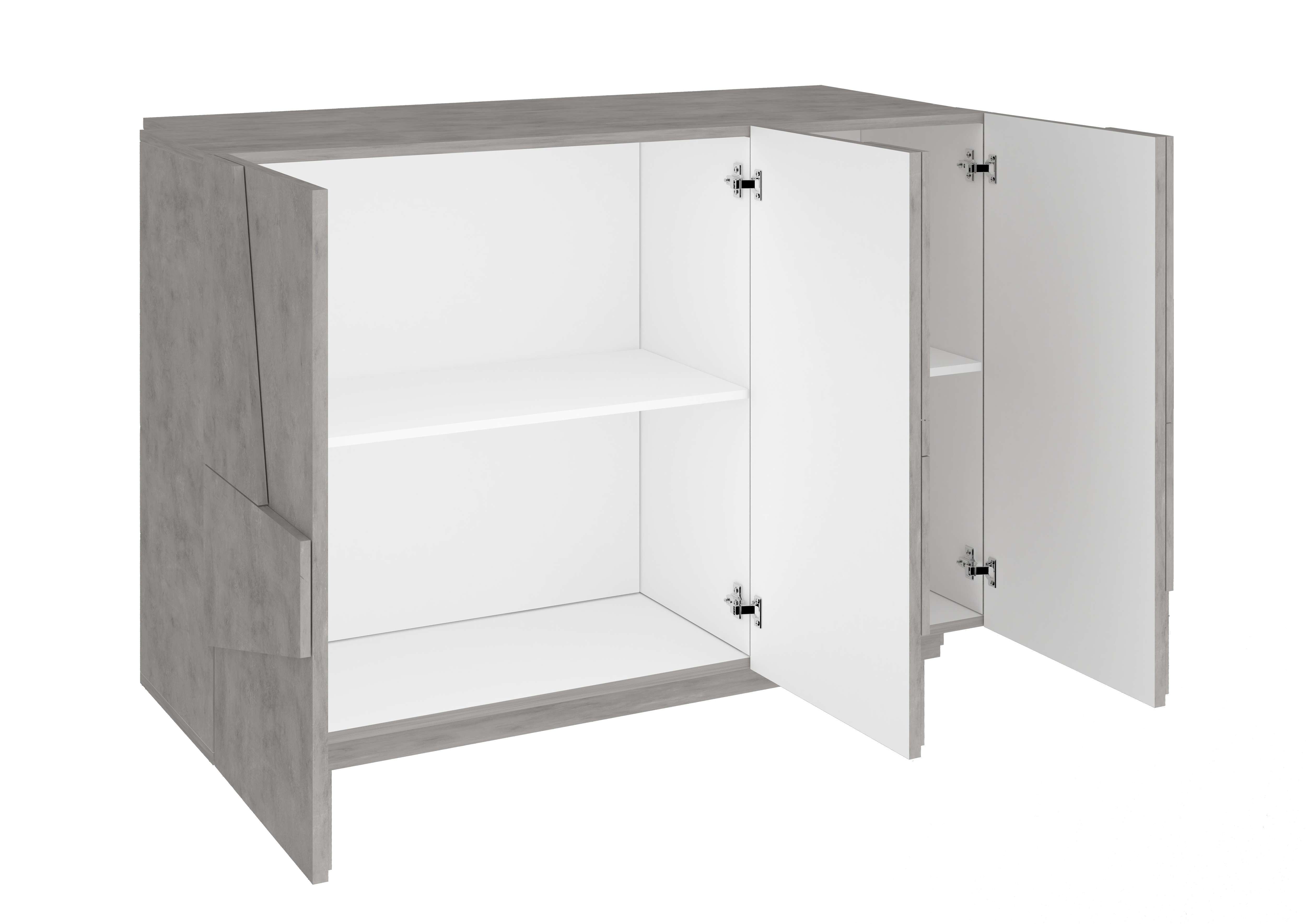 Mobile PING L 121.8 x H 86 x P 39.2 cm grigio cemento