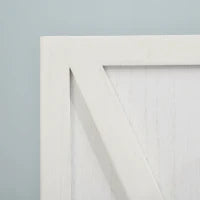 Paravento a 4 Ante per Interni, Divisorio in Legno per Camera e Ufficio, 182x170 cm, Bianco