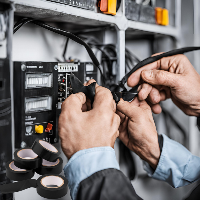 Kit nastro isolante in pvc autoestinguente multicolore per impianti sicuri *** colore nero, dimensioni 19 mm x 25 mt ...