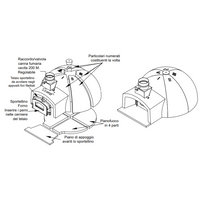Forno legna artigianale diametro 110 cm capienza 4/6 pizze cottura diretta