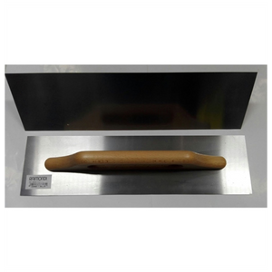 Frattone acciaio liscio rettangolare 48x13cm impugnatura legno 10x10mm raimondi