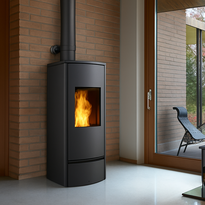 Collare registrabile arredo viteria prolunghe canale fumo muro stufa pellet *** misura Ø 180 mm, confezione 1