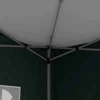 Gazebo 3x3 m da Giardino Impermeabile in Acciaio con Copertura in tessuto Oxford, Verde