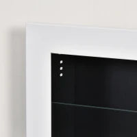 Camino a Bioetanolo da Parete con 3 Serbatoi da 1L e Copertura 20m², in Acciaio e Vetro, 120x15x40 cm, Bianco