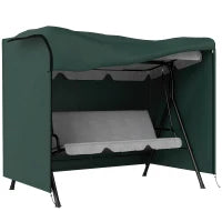 Telo Copertura per Dondolo Impermeabile e Resistente Raggi UV | Tessuto Oxford Rivestito in PVC | 205x124x164cm