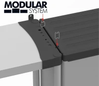 MONGARDI Armadio in Resina con Ripiani 2 Ante, (Interno/Esterno)  68x40x165