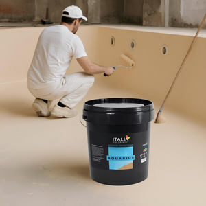 Aquarius pittura acrilica piscine cemento colore sabbia italia colorpaint *** formato 5 lt, confezione 1
