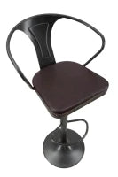 Sgabello Imbottito Detroit Cm 51X48X86-108