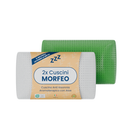 Coppia | Cuscino Anti-Insonnia Aromaterapico con Aloe Rinfrescante - Morfeo - 72x42x52cm