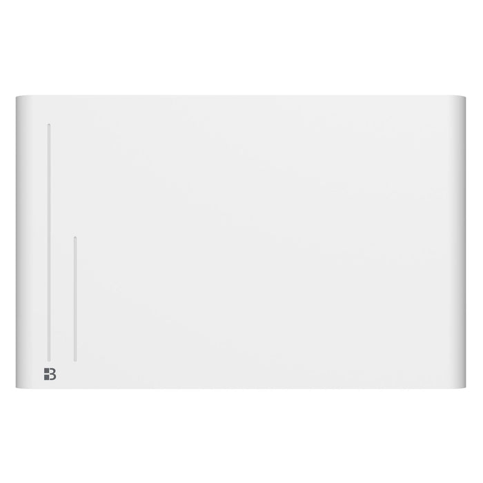 Radiatore elettrico fisso ad inerzia ceramica a secco 1500W ALBA orizzontale bianco