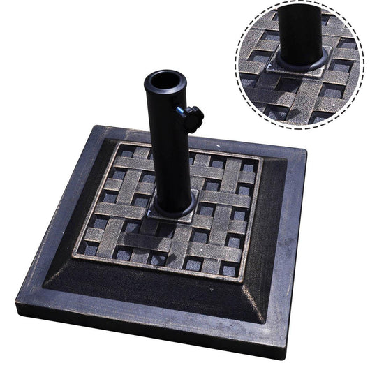 Base/portaombrellone supporto per ombrellone o ombrellone adatto per diametro 38 mm o 48 mm portaombrellone quadrato in bronzo 20_0000255