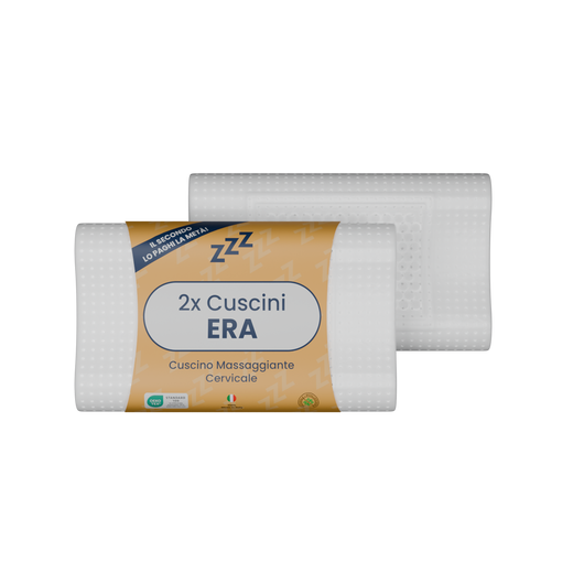 Coppia | Cuscino - Massaggiante - Cervicale - Stop al Dolore - Era - 72x42x10/8/9cm