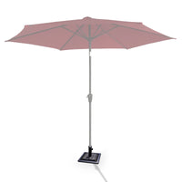 Base per ombrellone riquadro in resina da esterno 44x44x35cm, Supportoper il palo ombrello ¦Õ38 o ¦Õ48mm Bronzo-Basi per ombrellone