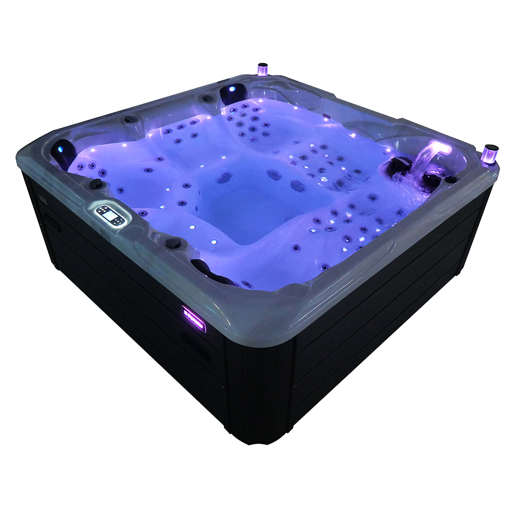 Minipiscina vasca idromassaggio 230x230x96 cm da esterno 5 persone | Erie