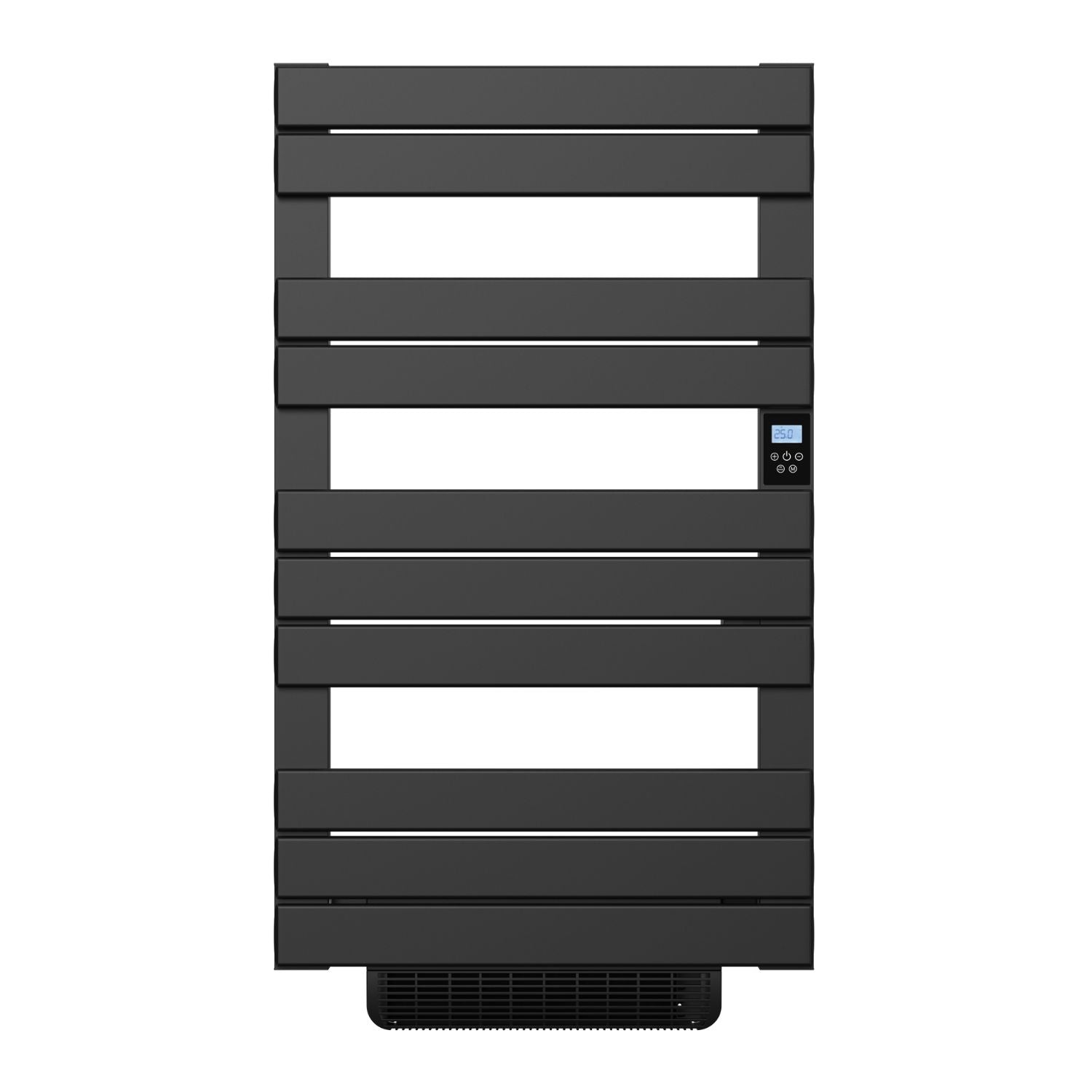 Scaldasalviette elettrico Besther HANAE nero con ventilatore, 500 + 1000 W, H.108,4 x L.60 cm