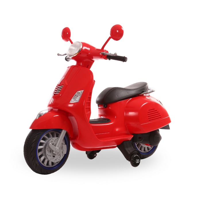 Moto Elettrica Per Bambini Scooter Happy 12V-Rosso