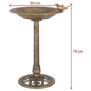 Abbeveratoio per uccelli con piedistallo e supporto da giardino, Mangiatoia per uccelli elegante ¦µ50x76cm-Altri animali