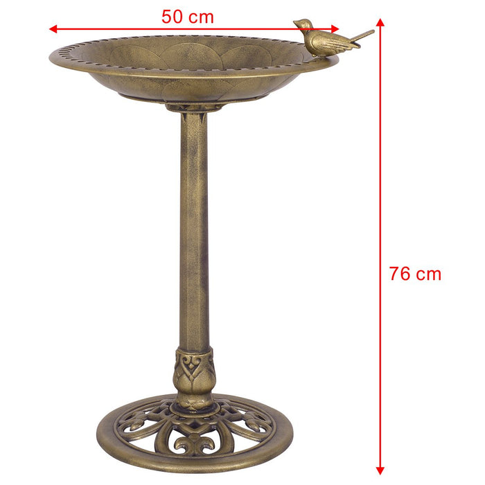 Abbeveratoio per uccelli con piedistallo e supporto da giardino, Mangiatoia per uccelli elegante ¦µ50x76cm-Altri animali