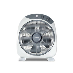 Zephir ventilatore a pavimento BOX FAN 30 cm 3 velocità timer criglia di sicurezza rotante maniglia 50W