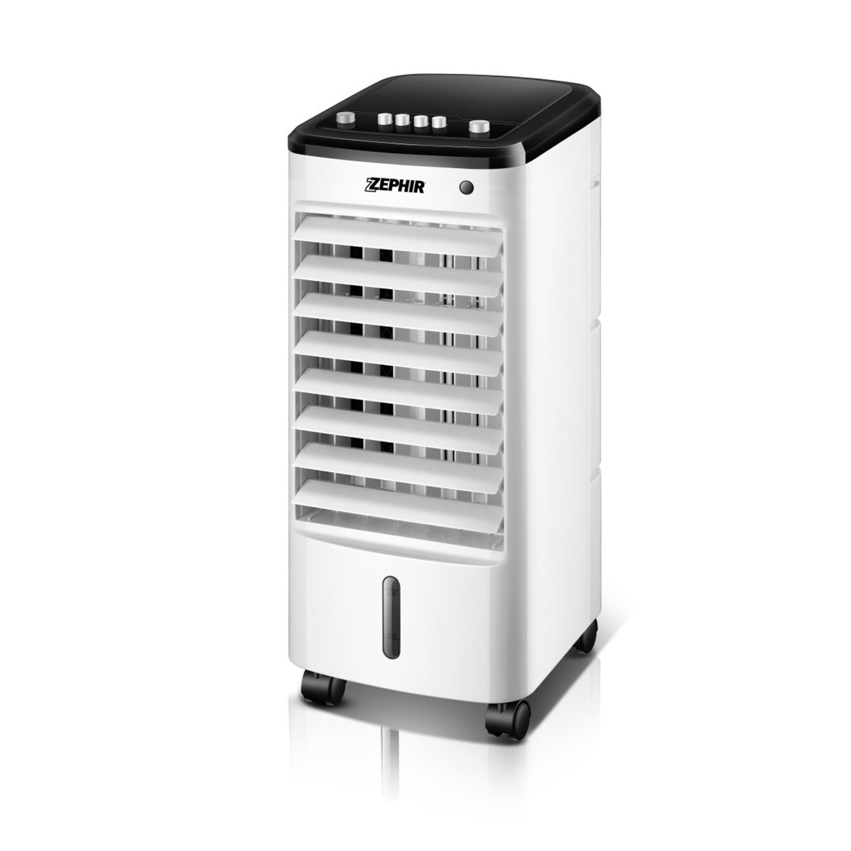 Zephir ZAIR06 raffrescatore ventilatore ad acqua 3 velocità silenzioso oscillazione tanica da 4 litri 2 mattonelle ghiaccio incluse