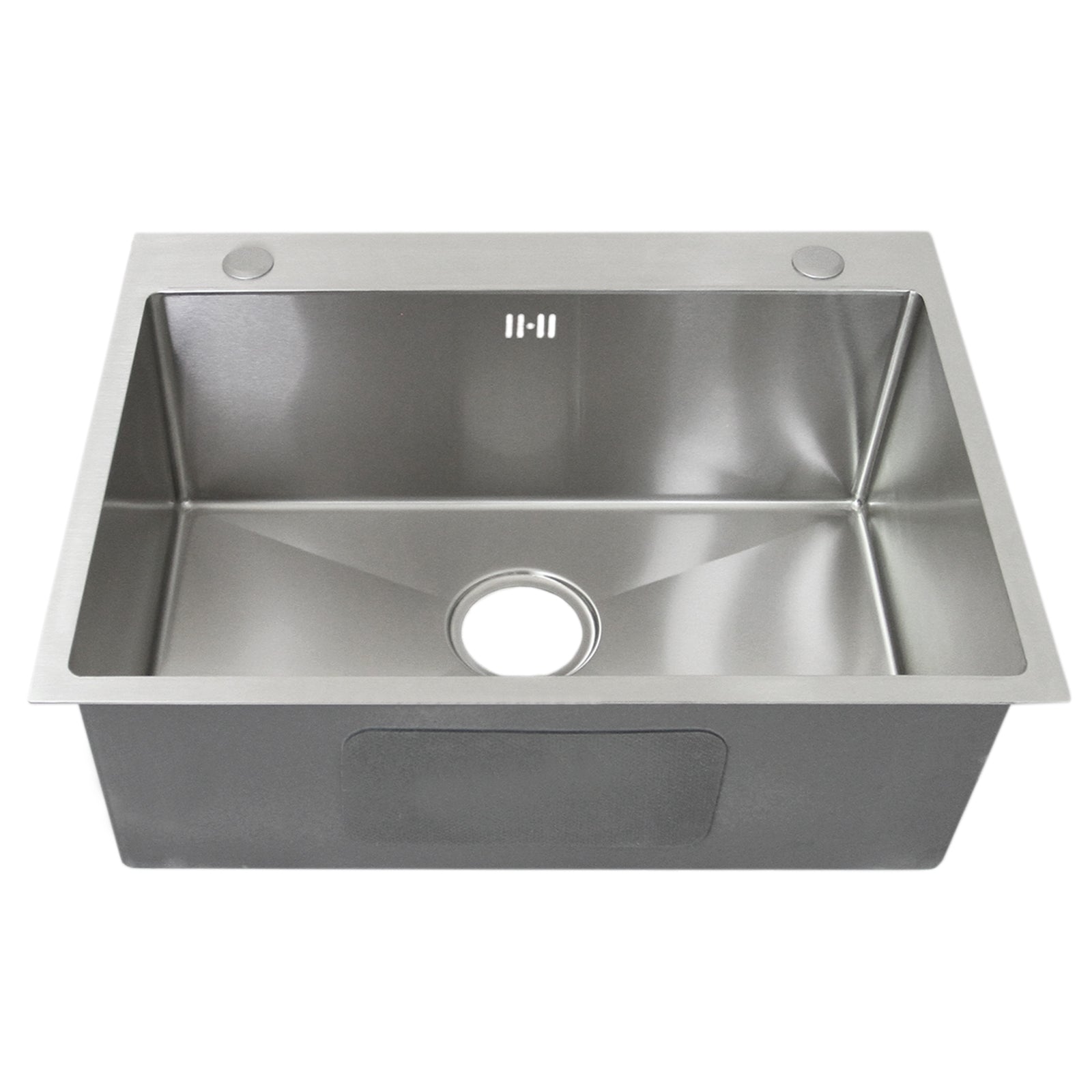 Lavello Singolo Acciaio Inox Sottotop Sottopiano Integrato Satinato Vasca 60x45