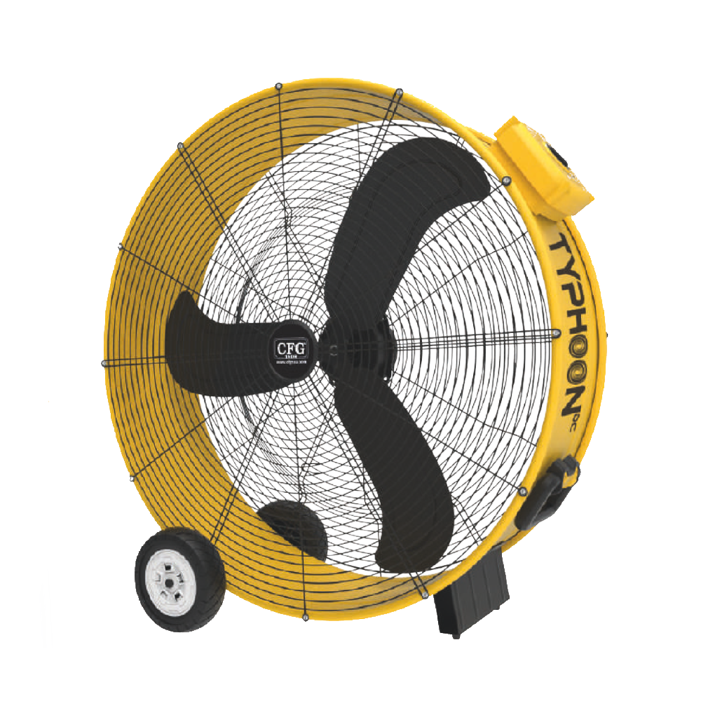 CFG Typhoon DC EV128 ventilatore industriale con motore DC 280 W