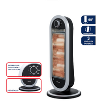 Stufa Elettrica Basso Consumo Radiante TERMOZETA tzr08 Calorifero ad Infrarossi