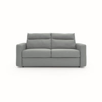 Cupido Divano letto con morbido schienale alto in tessuto impermeabile simil cotone T13 202 cm (mat. 140x197) grigio