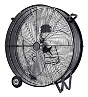 Melchioni Family Ventilatore Indusriale MF 2475IND in metallo con diametro da 75cm 3 velocità maniglia e ruote 124W