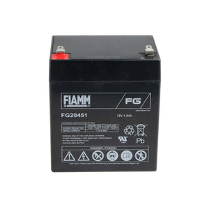 FIAMM Batteria al piombo FG20451 12 V 4,5 AH in tessuto non tessuto batteria al piombo UPS FG 20451 Batterie AGM FASTON 4,8 mm