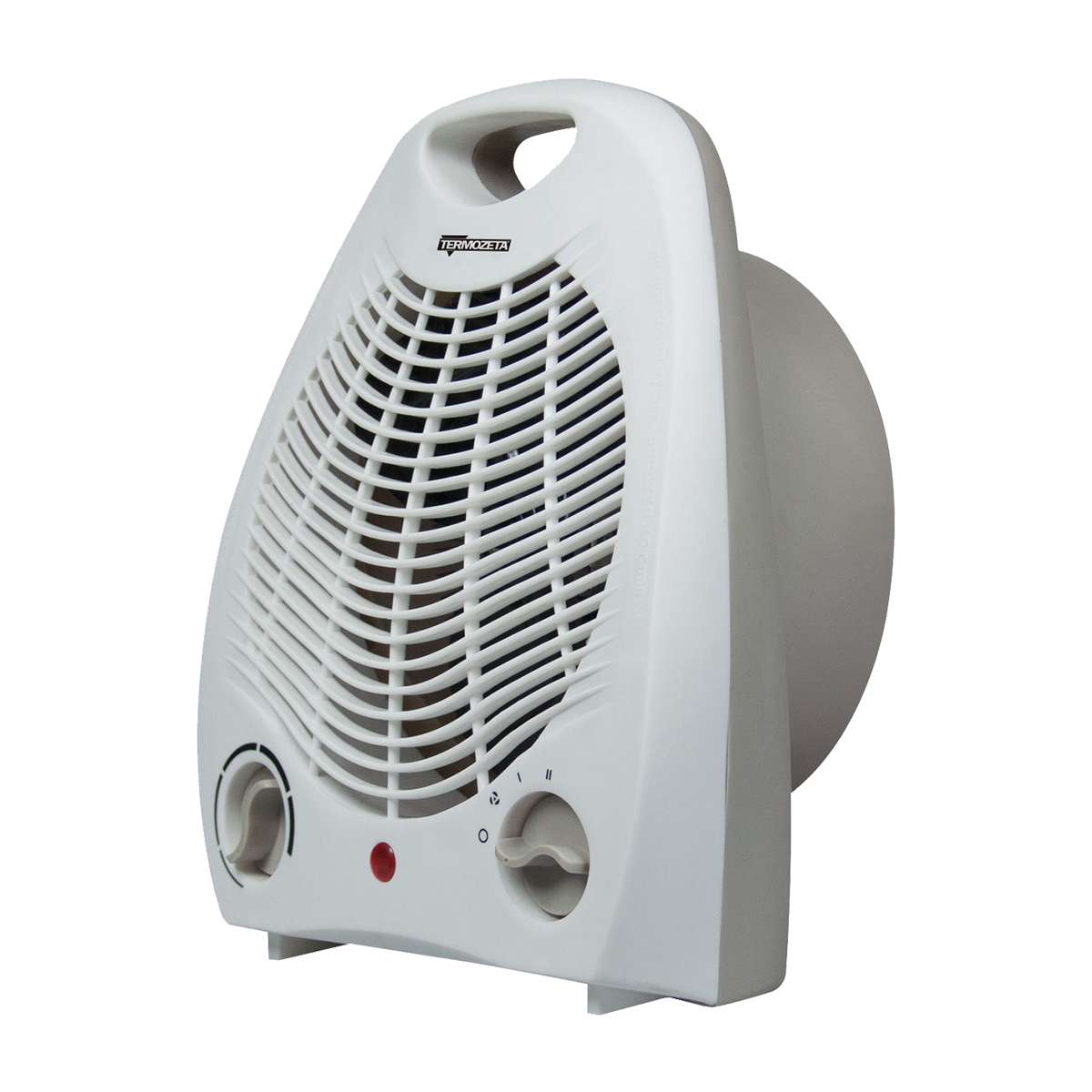 Piccolo termoventilatore portatile compatto, termostato regolabile, interruttore di sicurezza, maniglia, 2000 W, termoventilatore portatile e compatto, 2000 W e 1000 W