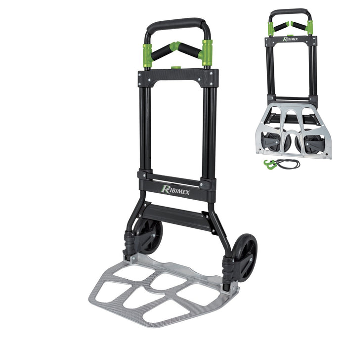 CARRELLO PORTAPACCHI SACCHI PALA PIEGHEVOLE MANICI ROTANTI PORTATA 150Kg RIBIMEX