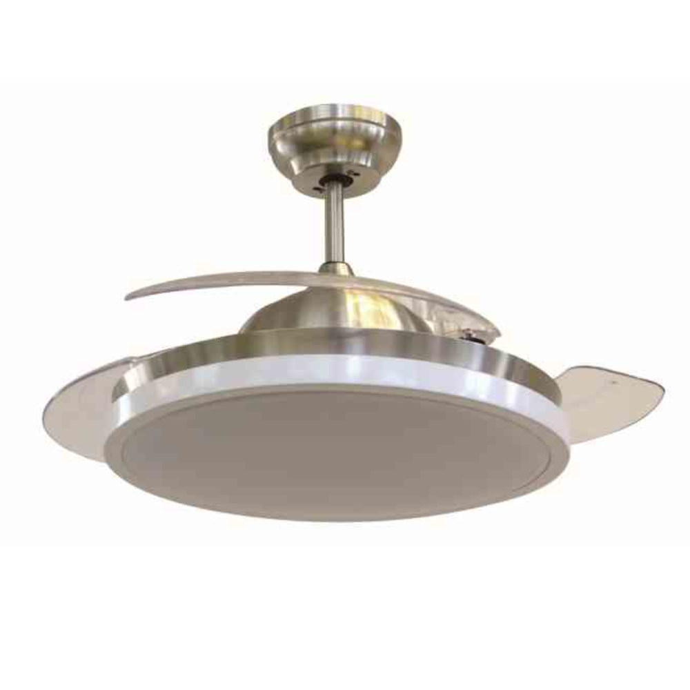 Ventilatore da Soffitto con Luce e Telecomando LED cfg Invisible 105 Pale ev086