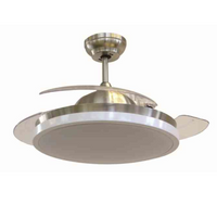 Ventilatore da Soffitto con Luce e Telecomando LED cfg Invisible 105 Pale ev086