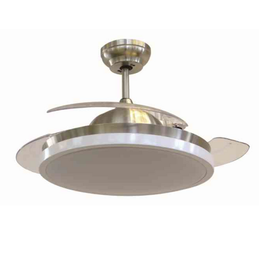 Ventilatore da Soffitto con Luce e Telecomando LED cfg Invisible 105 Pale ev086