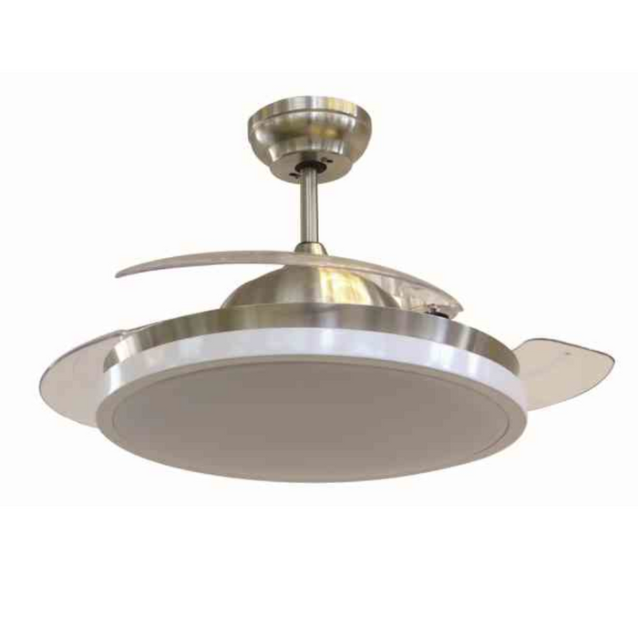 Ventilatore da Soffitto con Luce e Telecomando LED cfg Invisible 105 Pale ev086