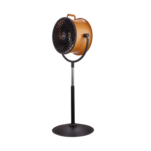 Ventilatore a piantana tubolare in metallo Zephir ZDM35P ad alta efficenza diametro 35 cm arancio nero