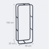 Mensola portalegna in acciaio cm 100 13_0002176_4