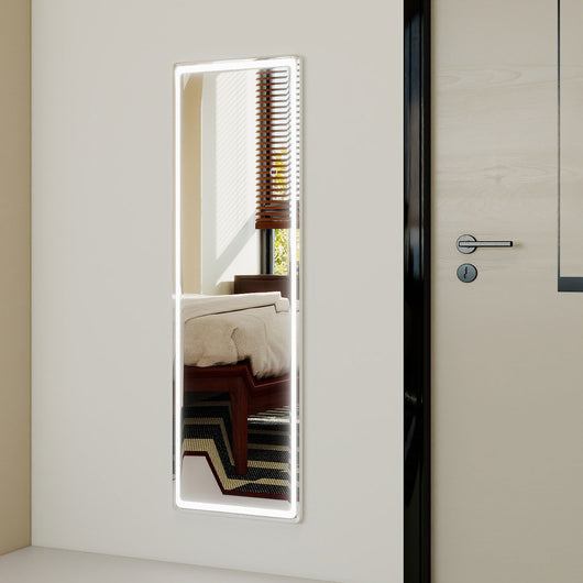 Specchio a corpo intero,150x40cm,LED, dimmerazione continua, memoria di spegnimento, tre colori