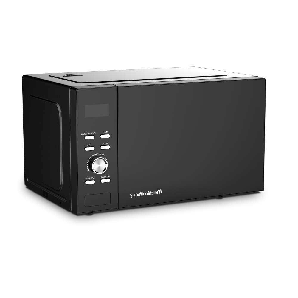 Melchioni Family GOLIA Friggitrice ad Aria e Microonde 2 in 1 con Grill 23L Display Touch Timer Luce Interna Programmi Preimpostati Cottura Rapida e Salutare