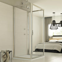 Box Doccia 3 lati 70x80x70 AP. 80 CM H198 trasparente mod. Cristal TRIO 1 Anta