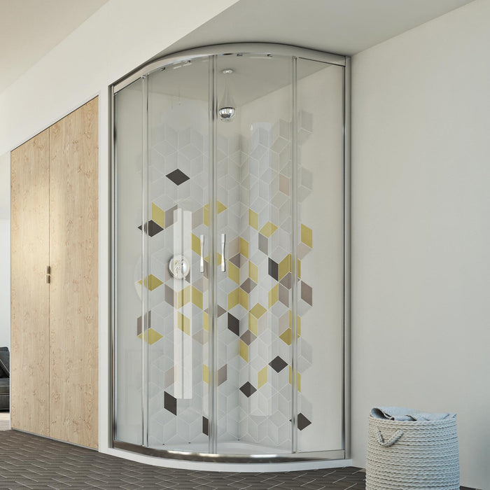 Box doccia semicircolare 80x80 CM H198 trasparente mod. Evolution