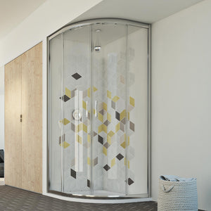 Box doccia semicircolare 80x80 CM H198 trasparente mod. Evolution