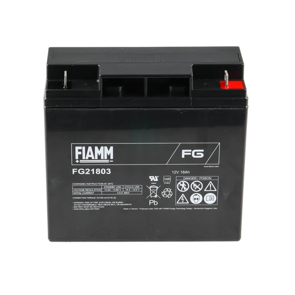 BATTERIA AL PIOMBO FIAMM FG21803 12V 18A PIOMBO fg21803 18AH 18Ah UPS AVVIATORE JUMP START