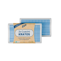 Coppia | Cuscino - Gel- Cervicale - Stop al Sudore - Termoregolatore - Kratos - 72x42x12/8/9cm