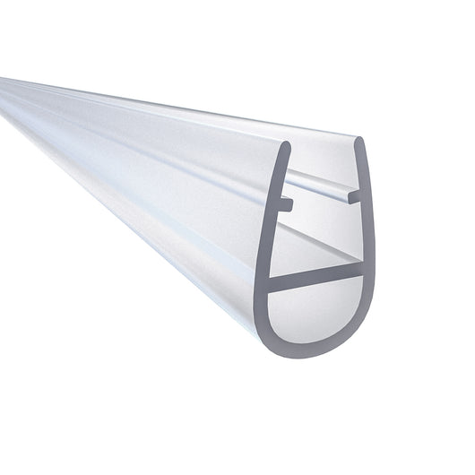 1 Pezzo Guarnizione Sottoporta per box doccia per vetro da 5-6 mm lungha 90 cm Tagliabile Coda PVC Morbido 12 mm Modello D