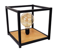 Lampada stile industrial da tavolo Kubica cm 29x29x26 h