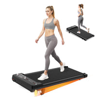 Tapis roulant con inclinazione - Tapis Roulant Salvaspazio 1-8KM/H - Walking Pad con 5 Ammortizzazione e Motore Silenzioso da 2,5 CV - Carico Massimo 120KG, Noir