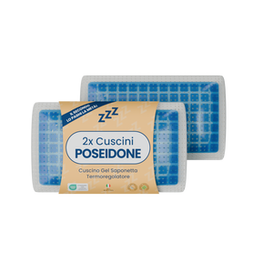 Coppia | Cuscino - Gel- Stop al Sudore - Termoregolatore - Poseidone - 72x42x12cm